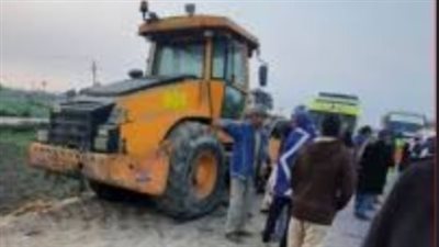 مصرع شخص دهسا تحت عجلات لودر بالواحات البحرية 