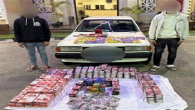 تورط شخصين في جلب وترويج 111 ألف قطعة ألعاب نارية متنوعة بالسويس 