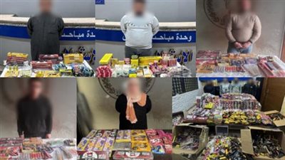 ملاحقات أمنية لضبط القائمين على تصنيع وترويج الألعاب النارية في القاهرة (صور)