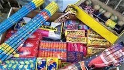 فرض السيطرة الامنية بزفتي.. ضبط ٥٠٠٠ قطعة ألعاب ناريه وشماريخ 