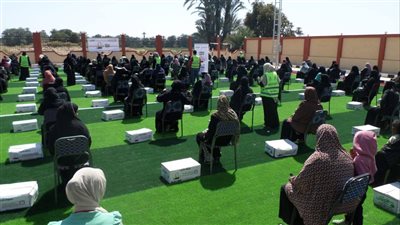 توزيع 8910 وجبات إفطار و4100 كرتونة أغذية في أسوان