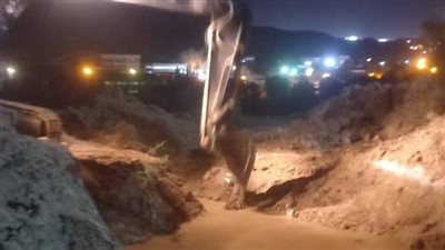 بالتفاصيل.. «مياه أسوان» تنجح في إصلاح الكسر المفاجئ فى الصداقة الجديدة