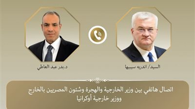 اتصال هاتفي بين وزير الخارجية ونظيره الأوكراني (تفاصيل)
