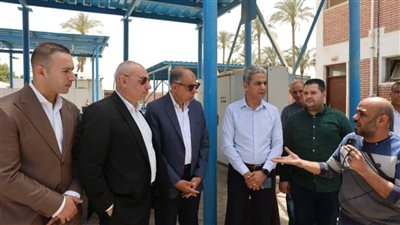 محافظ المنيا يتفقد أعمال توسعة محطة مياه شرب مغاغة