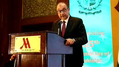 وزير قطاع الأعمال العام يشهد احتفال سفارة باكستان بالقاهرة باليوم الوطني الـ85 