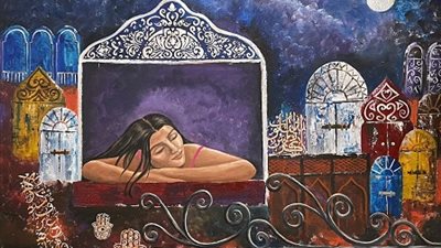 غدا.. انطلاق معرض طلة من الشباك للفنانة أميمة السيسي بالأوبرا