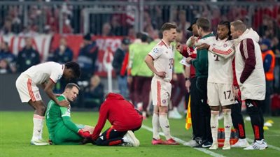 مانويل نوير يغيب عن إياب ربع النهائي أمام إنتر بسبب الإصابة