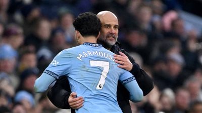 جوارديولا يشيد بمرموش: جاء في لحظة صعبة وتألق.. وهذا إنجاز كبير