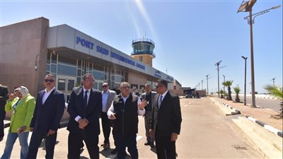 جولة تفقدية للجنة العليا للتفتيش الأمني والبيئي بمطار بورسعيد