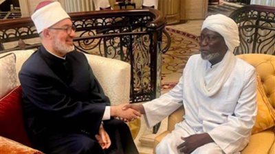 مفتي الجمهورية يلتقي نظيره التشادي لبحث الجهود المشتركة لمواجهة التحديات المعاصرة