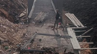 محافظة الغربية يتابع معدلات التنفيذ بمشروع تغطية مصرف الزهار بمركز قطور