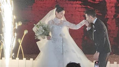 دموع ملك وفرحة الأب.. أبرز لقطات حفل زفاف ليلى أحمد زاهر وهشام جمال (صور وفيديو)