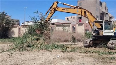 بشرى سارة.. بدء العمل على أرض الواقع في استاد دمياط الرياضي