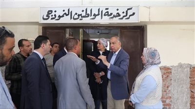 محافظ المنيا يتفقد أعمال تطوير المركز التكنولوجي والوحدة المحلية