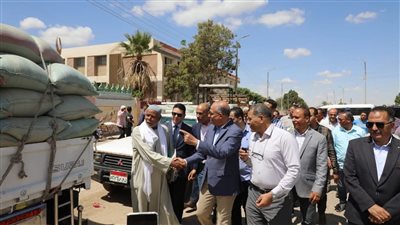 محافظ المنيا يتابع توريد القمح ويؤكد: المحافظة رائدة في الإنتاج ووردنا 120