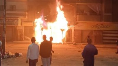 الحماية المدنية تسيطر على حريق شب داخل محل بمصر الجديدة