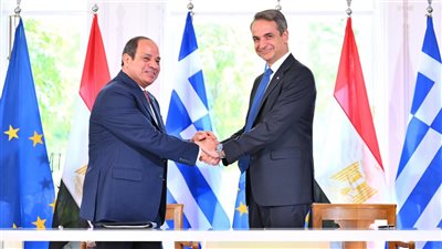 السيسي يوقع شراكة استراتيجية بين مصر واليونان