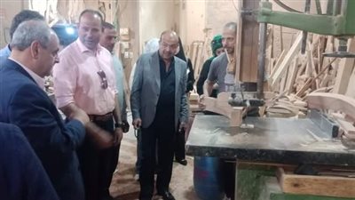 السكرتير العام المساعد يعاين ورش الموبيليا بدمياط