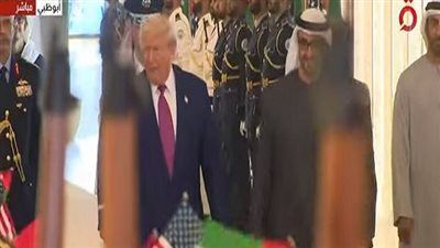في نهاية جولته الخليجية.. استقبال حافل لترامب في الإمارات