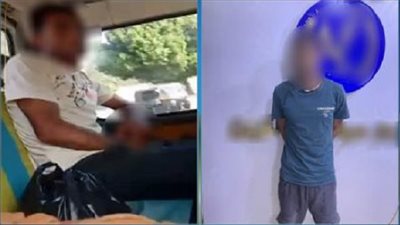 «أفعال خادشة للحياء».. «فيديو» يفضح سائق سيارة ميكروباص على خط التبين بالقاهرة