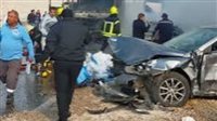 إصابة 5 مواطنين في حادث تصادم عدد من السيارات بالفيوم