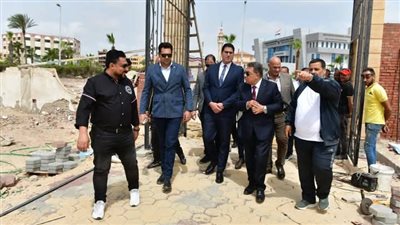 محافظ الدقهلية يتفقد أعمال المرحلة الأولى بنادي المنصورة الرياضي فرع جمصه