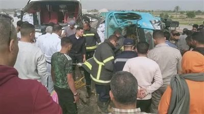 بالأسماء.. إصابة 6 طلاب بينهم سيدة وأطفال في حادث انقلاب ملاكي بالمنيا