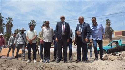 متابعة مكثفة من محافظ الغربية لتطوير كورنيش ترعة الساحل بسمنود