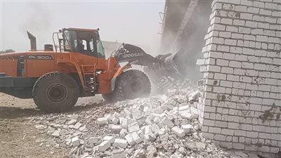 حملات موسعة لإزالة التعديات على الأراضي الزراعية وأملاك الدولة بالمنيا