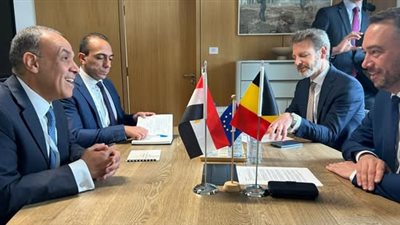 وزير الخارجية والهجرة يلتقى مع نائب رئيس الوزراء وزير خارجية بلجيكا 