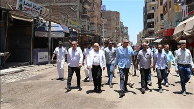 بالتفاصيل.. محافظ أسوان يتفقد سوق شارع بورسعيد بكوم أمبو