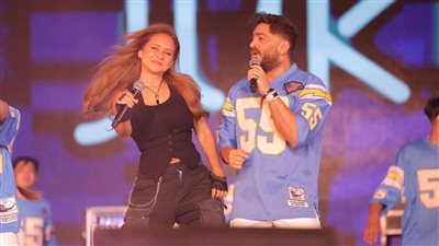 بعد مشاركة نيللي كريم وكزبرة في الحفل.. تامر حسني: 