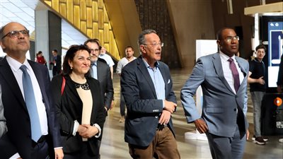 زيارات رسمية رفيعة المستوى بالمتحف المصري الكبير