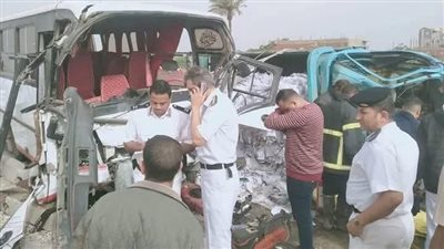 مصرع وإصابة 17 شخصًا في حادث تصادم بشع بالمنيا 