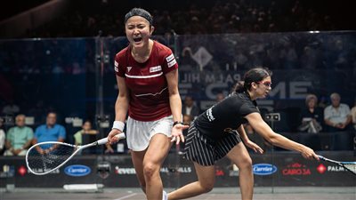  تأهل مصطفى عسل وكريم جواد ونوران جوهر للدور النهائي في بطولة بالم هيلز للإسكواش