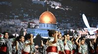 طلاب 6 أكتوبر يرفعون راية التضامن مع فلسطين بختام الأنشطة المدرسية
