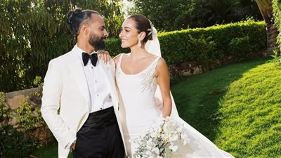 شاهد.. اللقطات الأولى من حفل زفاف أمينة خليل وأحمد زعتر