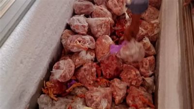ضبط 500 كيلو أجزاء دواجن بجراج لتجهيز وبيع اللحوم بالمخالفة برأس البر