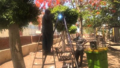 محافظ الدقهلية يتابع رفع كفاءة النظافة والحدائق والميادين بحي غرب المنصورة 