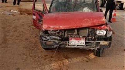 إصابة 20 عاملا إثر انقلاب سيارة ربع نقل بصحراوي المنيا