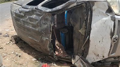  انقلاب سيارة بالمنيا يسفر عن مصرع شخص وإصابة 6 من أبنائه 