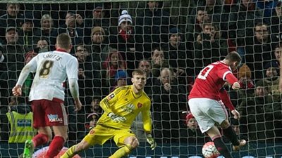 مانشستر يونايتد يفوز علي شيلفيد يونايتد بهدف من ضربة حظ في كأس الإتحاد الإنجليزي