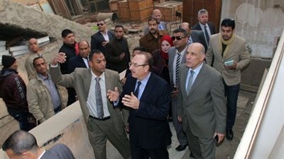 بالصور.. حبيب يتحفظ على الموقع الحالي لمتحف بنى سويف لبحث كيفية استغلاله