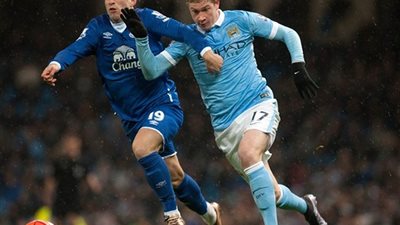 مانشستر سيتي يسقط في فخ التعادل مع إيفرتون  في البريميرليج