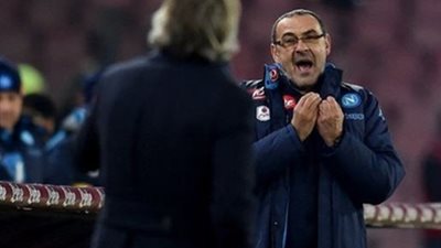 رسمياً .. إيقاف مدرب نابولي مباراتين بسبب شتم مانشيني