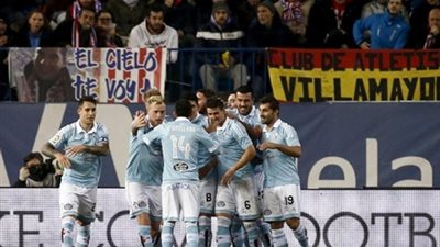 سيلتا فيجو  يتغلب علي أتلتيكو مدريد 2/3 ويتأهل لنصف نهائي كأس إسبانيا