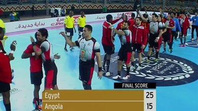 المنتخب الوطني يطيح بأنجولا و يضرب موعداً مع تونس بنهائي كأس الإمم الإفريقية لكرة اليد