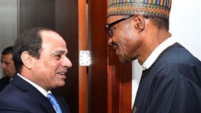 «السيسي» يلتقي رئيس نيجيريا بمقر الاتحاد الإفريقي