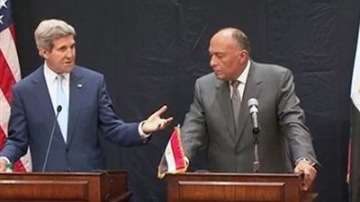 شكرى وكيرى يبحثان فى روما الوضع في ليبيا وسوريا والقضية الفلسطينية