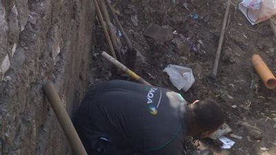 محافظ المنيا يوجه بسرعة إصلاح خط غاز طبيعى بسكة تلة